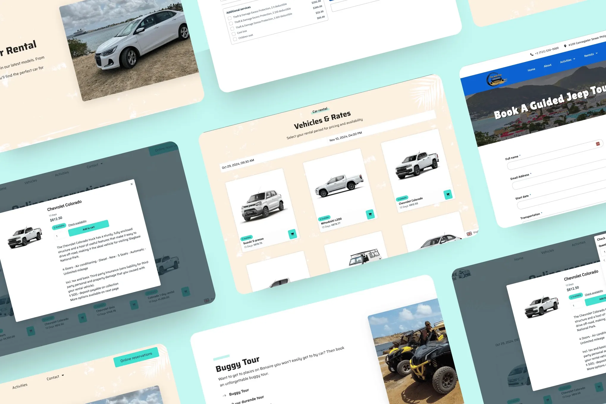 Bonaire Car Rental website