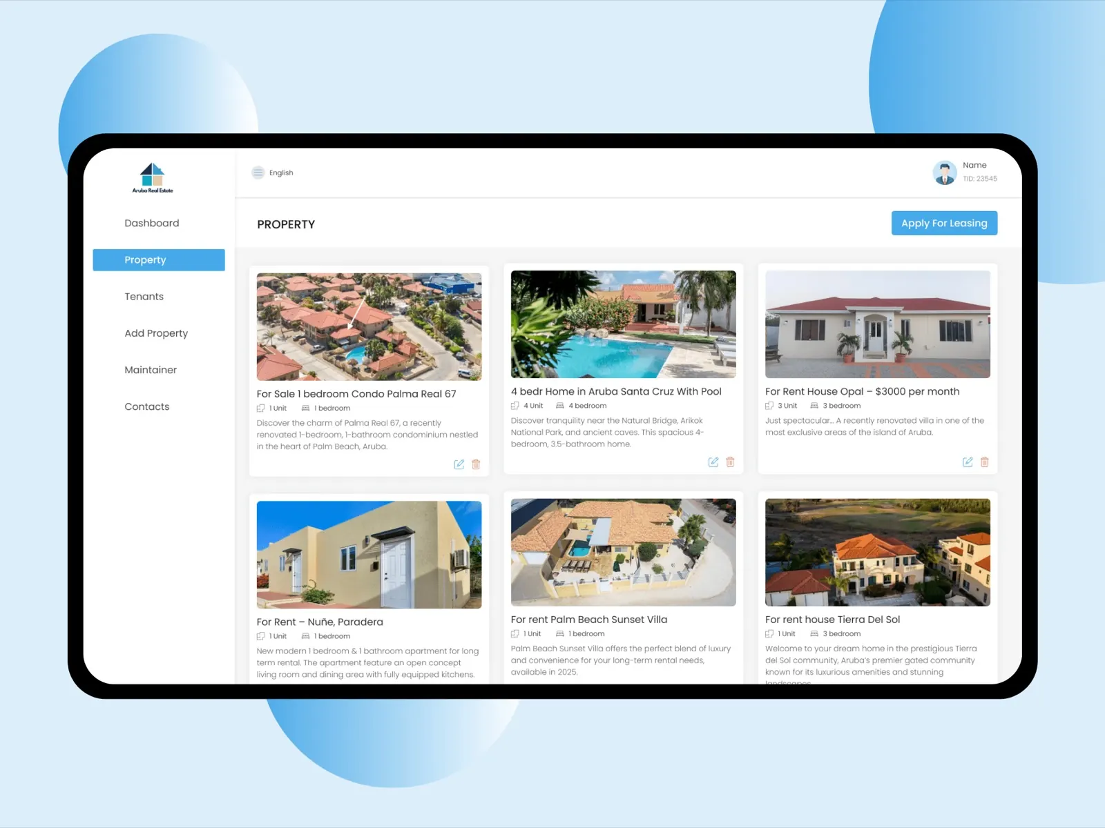 Aruba Real Estate CRM