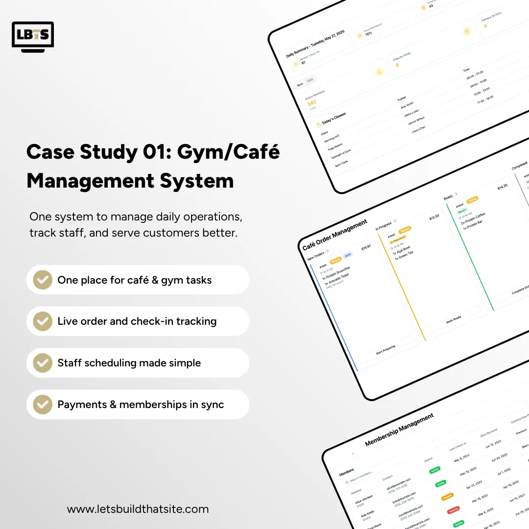 Gym / Café Management System