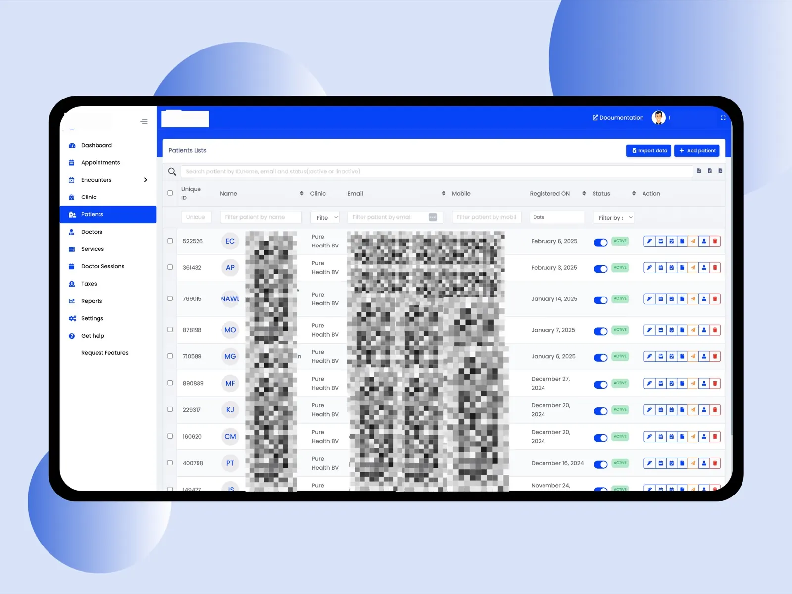 Pure Health BV, Patient Portal